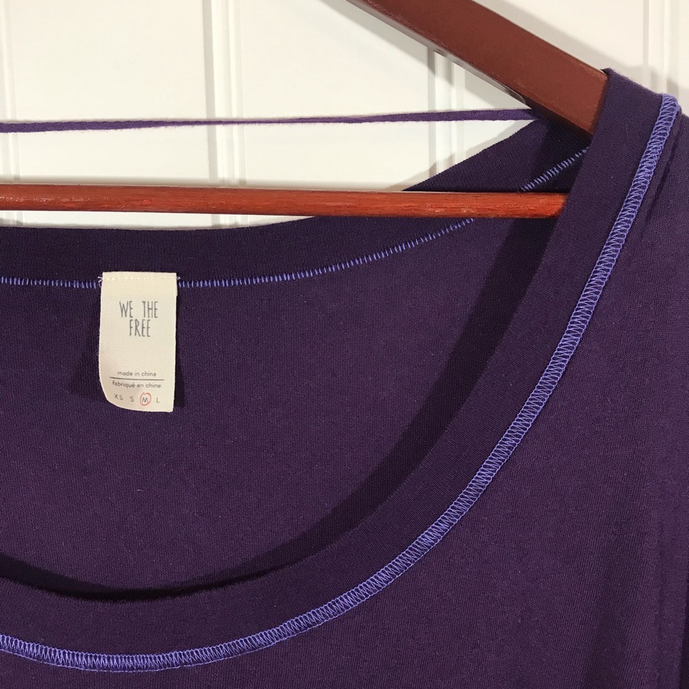 Free People, Abracadabra Tee in purple. - Picture 5 of 7